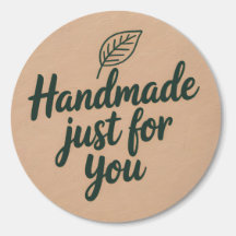 Homemade Just for You Sticker – Minimal 