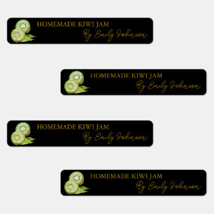 Homemade Kiwi Jam Thin Label