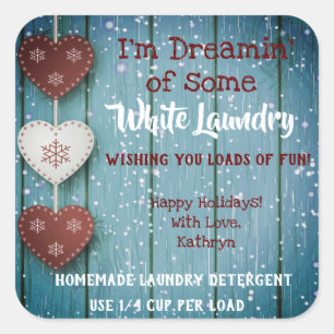 Homemade Laundry Detergent Personalised Label