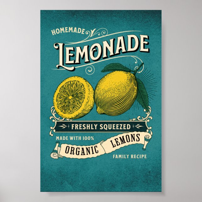 Homemade Lemonade - Family Recipe Poster (Front)