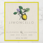 Homemade Limoncello Vintage Bottle Label |