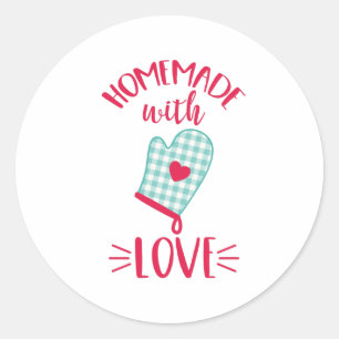 Homemade Love Classic Round Sticker