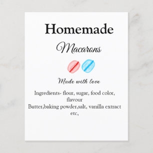 Homemade macarons add ingredients made with love b