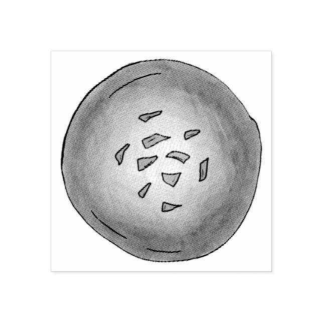 Homemade Malpua Indian Pancake Mithai Sweets Rubber Stamp (Imprint)