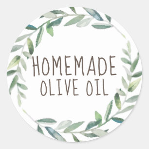 homemade Olive Oil Classic Round Sticker