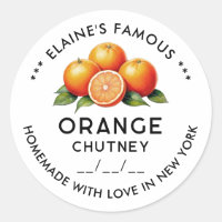 Homemade Orange chutney preserves