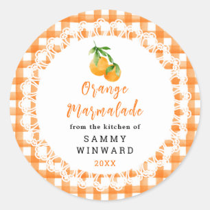 Homemade Orange Marmalade Label