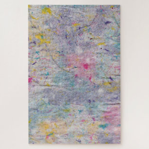 Homemade Paper with Colourful Pulp Accents Jigsaw Puzzle