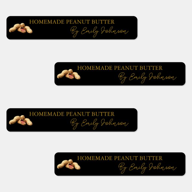 Homemade Peanut Butter Thin Label (Group)