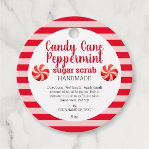 Homemade Peppermint Mason Jar Sugar Scrub Favour Tags