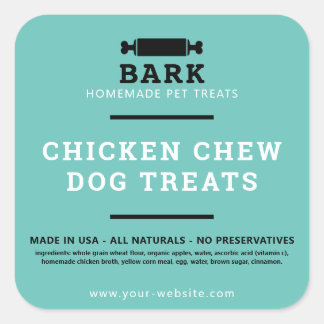 Homemade pet dog treats product labels stickers