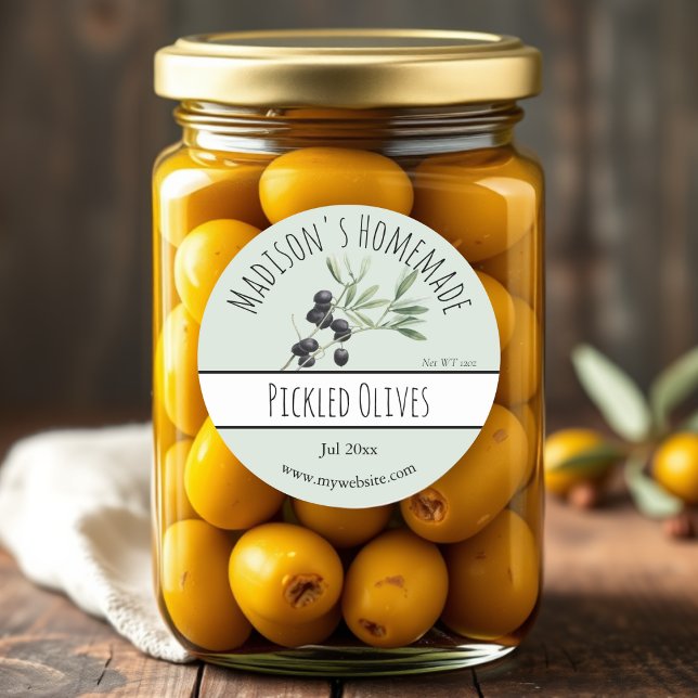 Homemade Pickled Olives Labels (Creator Uploaded)