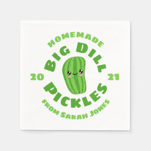 Homemade pickles napkin