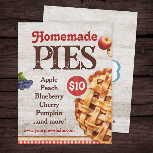 Homemade Pies Menu