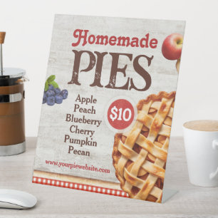 Homemade Pies Table Pedestal Sign