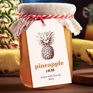 Homemade Pineapple jam with custom colours Gift Tags