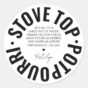 Homemade Potpourri Holiday Modern Simple Label