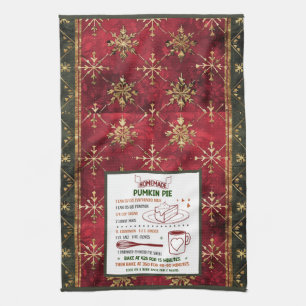 Homemade Pumpkin Pie Recipe Kitchen Towels