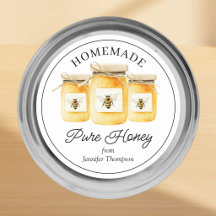 Homemade Pure Honey Jar Sticker