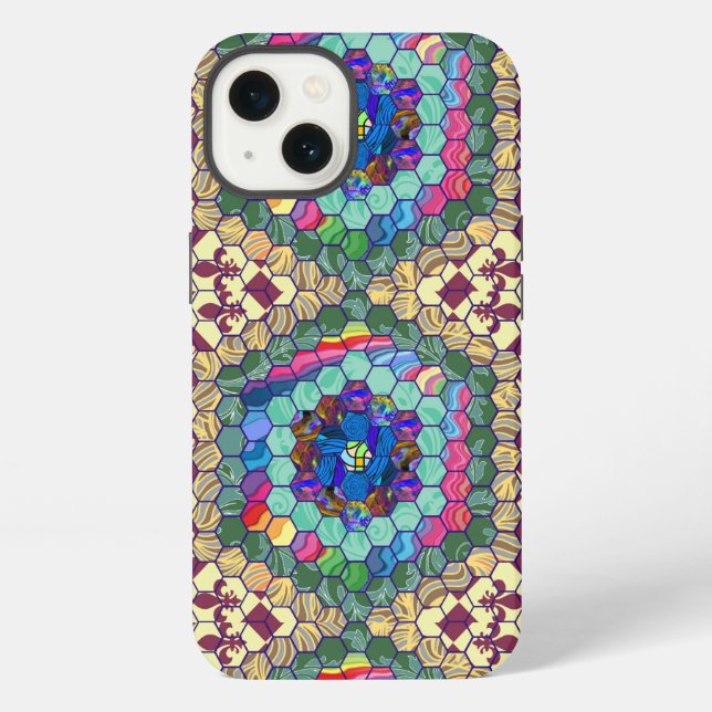 Homemade Quilt iPhone Case (Back)