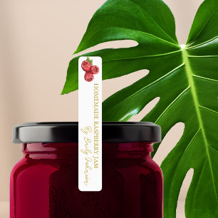 Homemade Raspberry Jam Thin Label