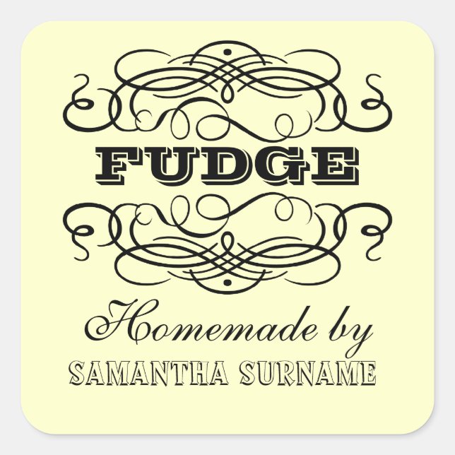 Homemade recipe jam jar stickers (Front)