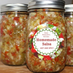 Homemade Salsa From Your Kitchen Food Label