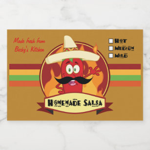 Homemade Salsa Label (3" x 2")