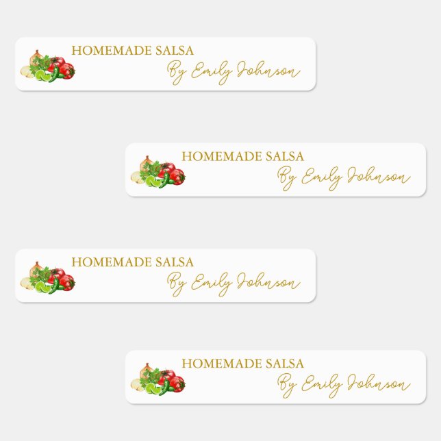 Homemade Salsa Thin Label (Group)