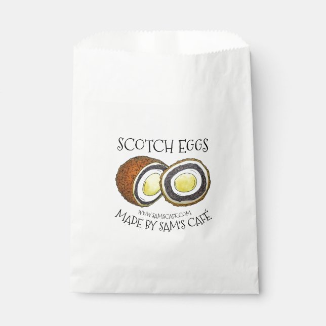 Homemade Scotch Eggs UK British Snack Food Favour Bags (Front)