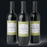 Homemade Sloe Gin label<br><div class="desc">Hand crafted Sloe Gin label ,  This design features a vintage illustration of a sloe branch. Editable templates have set up ready for you to personalise and customise . Give your homemade gifts the finishing touch .</div>