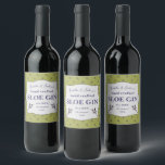 Homemade Sloe Gin label<br><div class="desc">Hand crafted Sloe Gin label ,  This design features a vintage illustration of a sloe branch. Editable templates have set up ready for you to personalise and customise . Give your homemade gifts the finishing touch .</div>