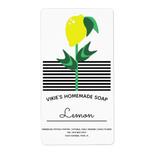 Homemade Soap Business Lemon Stripes