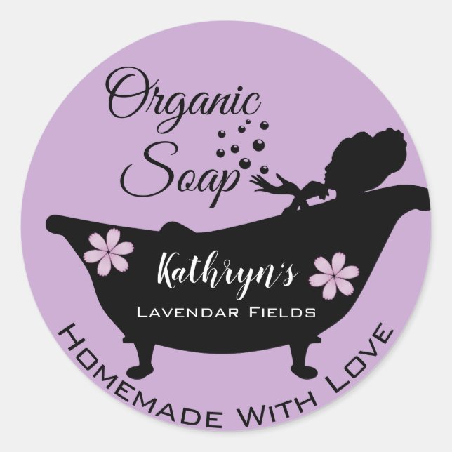 Homemade Soap Lavendar Label (Front)