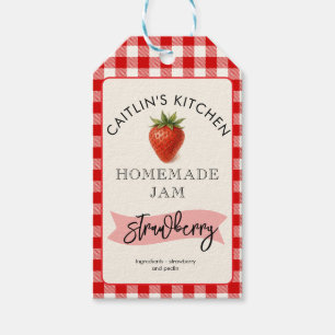 Homemade Strawberry Jam Label   Custom Small Batch