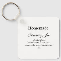 Homemade strawberry jam made with love add text