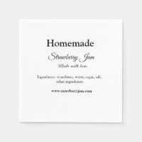 Homemade strawberry jam made with love add text we