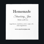 Homemade strawberry jam made with love add text we notepad<br><div class="desc">Design</div>