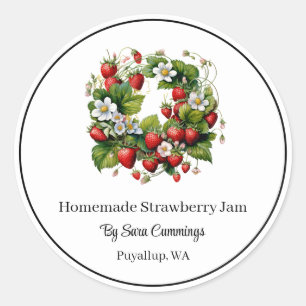 Homemade Strawberry Jam Stickers