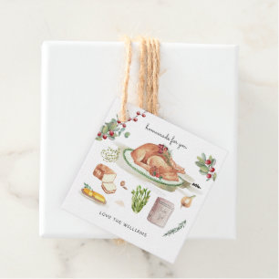 Homemade Stuffing Recipe   Thanksgiving Favour Tag