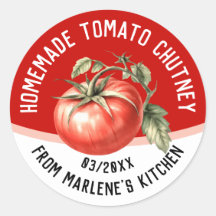 Homemade tomato chutney with red tomato