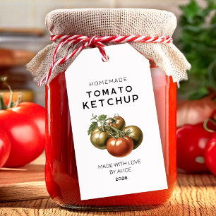 Homemade tomato Ketchup gift label