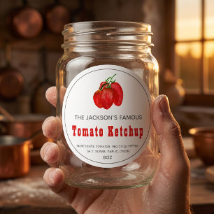 Homemade Tomato Ketchup   Sauce  Label
