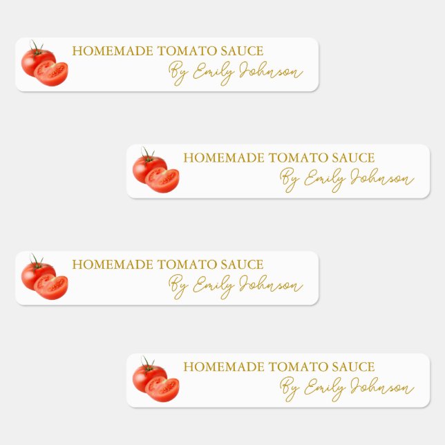 Homemade Tomato Sauce Thin Label (Group)