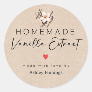 Homemade Vanilla Extract Labels   Made with Love