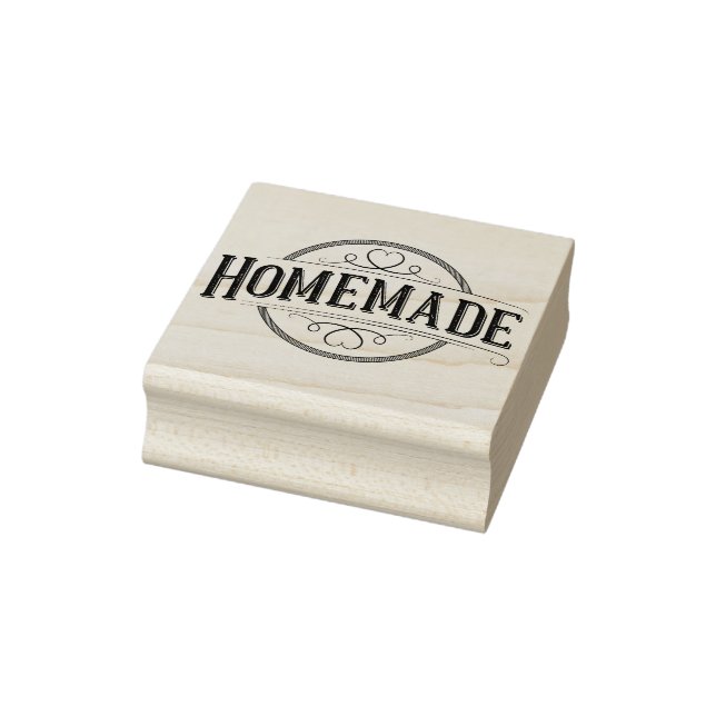 Homemade Vintage Label Wood Stamp (Stamp)