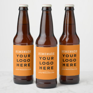Homemade Website Your Business Logo Product Beer Bottle Label