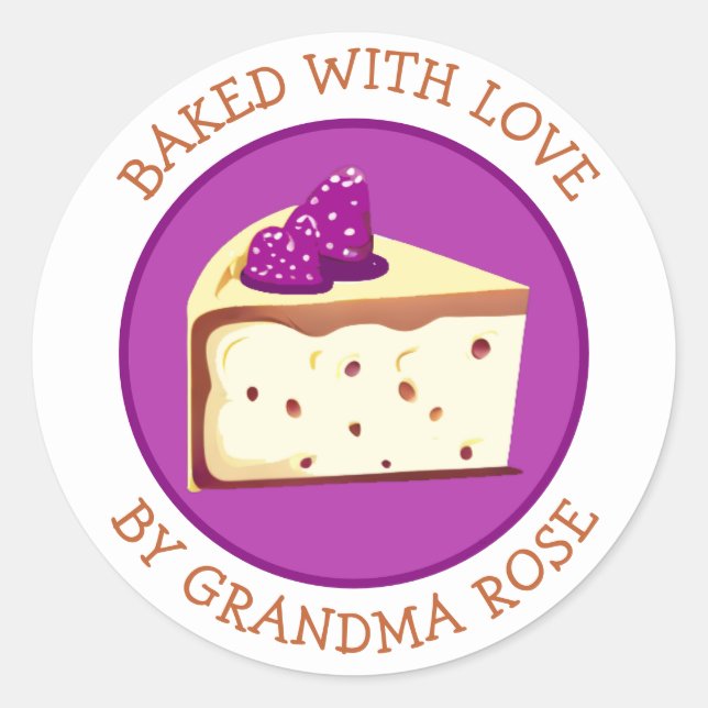 Homemade with Love Cheesecake Food Label (Front)