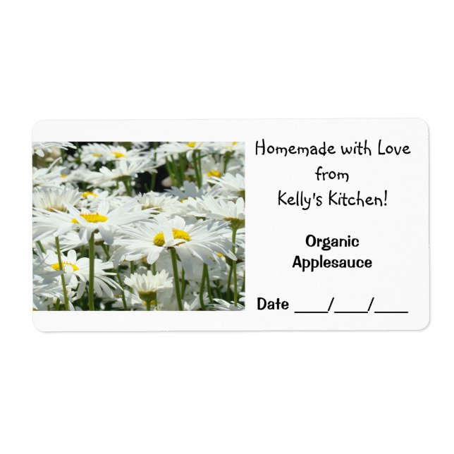 Homemade with Love from Your Kitchen! jar Labels (Front)