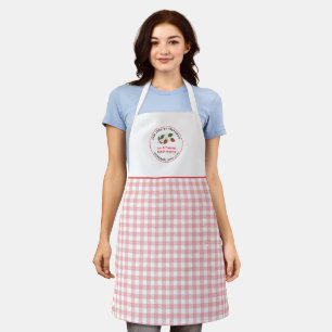 Homemade with Love Jams Preserves Red Plaid Apron